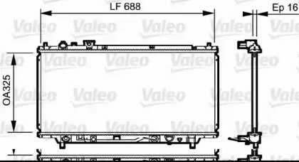 734195 VALEO Радиатор, охлаждение двигателя
