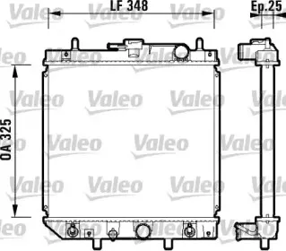 734210 VALEO Радиатор, охлаждение двигателя