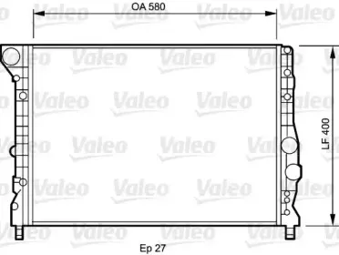 734733 VALEO Радиатор, охлаждение двигателя