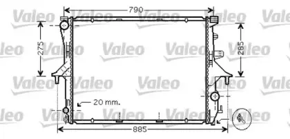 734740 VALEO Радиатор, охлаждение двигателя