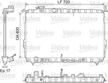 734974 VALEO Радиатор, охлаждение двигателя