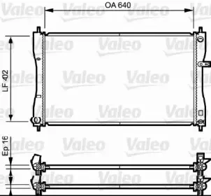 735056 VALEO Радиатор, охлаждение двигателя
