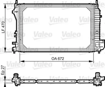735131 VALEO Радиатор, охлаждение двигателя