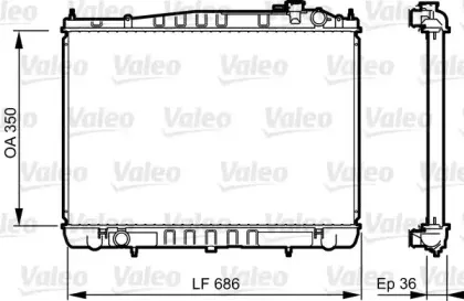 735350 VALEO Радиатор, охлаждение двигателя