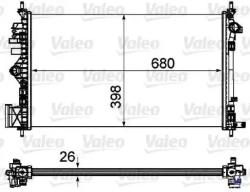 735488 VALEO Радиатор, охлаждение двигателя