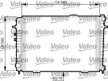 735500 VALEO Радиатор, охлаждение двигателя