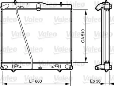 735565 VALEO Радиатор, охлаждение двигателя