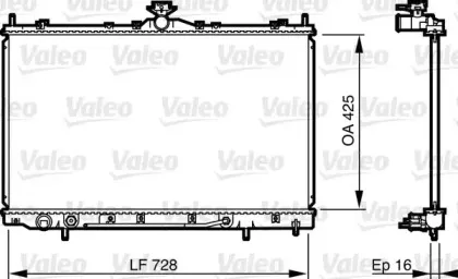 735576 VALEO Радиатор, охлаждение двигателя
