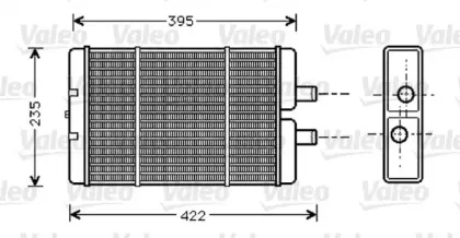 812353 VALEO Теплообменник, отопление салона