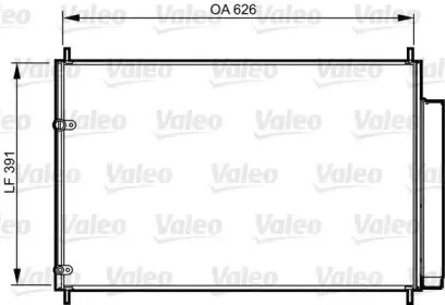 814234 VALEO Конденсатор, кондиционер