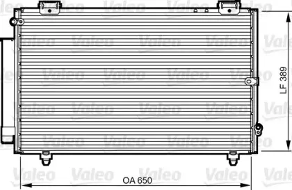814238 VALEO Конденсатор, кондиционер