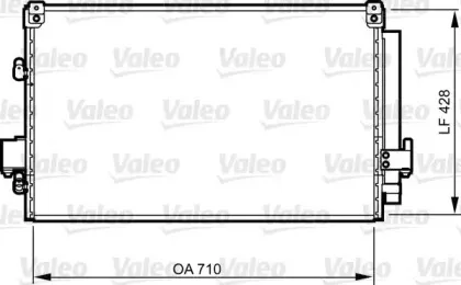 814262 VALEO Конденсатор, кондиционер