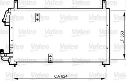 814277 VALEO Конденсатор, кондиционер
