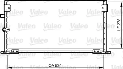 814308 VALEO Конденсатор, кондиционер