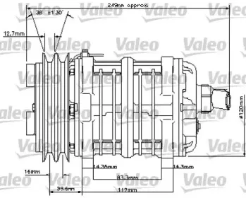 815802 VALEO Компрессор, кондиционер