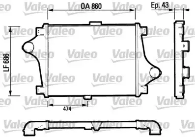 816693 VALEO Интеркулер