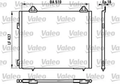 817067 VALEO Конденсатор, кондиционер