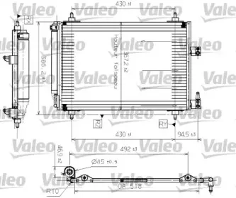 817465 VALEO Конденсатор, кондиционер