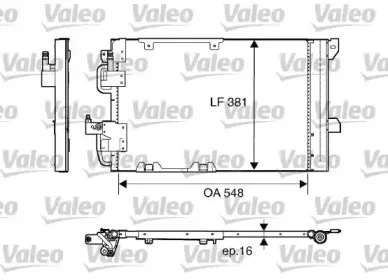 817505 VALEO Конденсатор, кондиционер