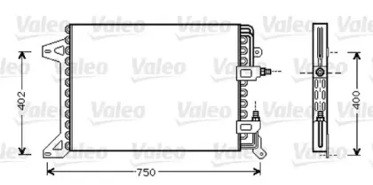 818038 VALEO Конденсатор, кондиционер