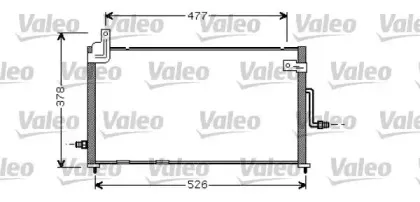 818060 VALEO Конденсатор, кондиционер