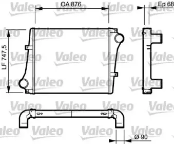 818876 VALEO Интеркулер