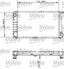 819414 VALEO Радиатор, охлаждение двигателя
