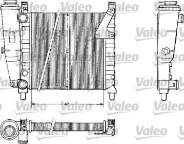 883813 VALEO Радиатор, охлаждение двигателя