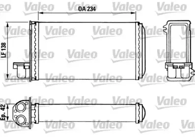 883965 VALEO Теплообменник, отопление салона