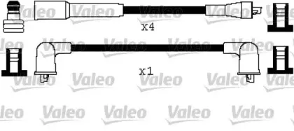 346437 VALEO Комплект проводов зажигания