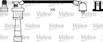 346273 VALEO Комплект проводов зажигания