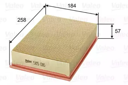 585016 VALEO Воздушный фильтр