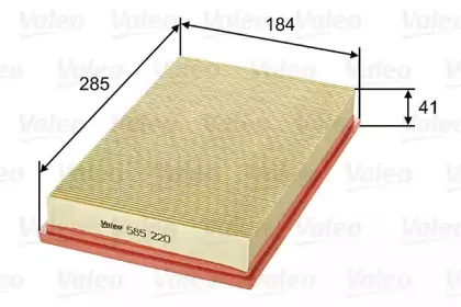585220 VALEO Воздушный фильтр