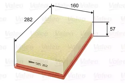 585262 VALEO Воздушный фильтр