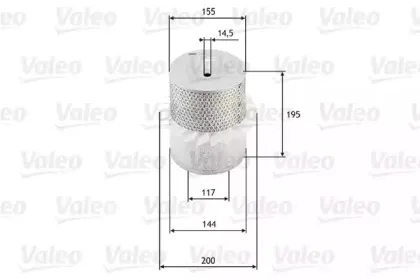 585638 VALEO Воздушный фильтр