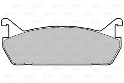 598624 VALEO Комплект тормозных колодок, дисковый тормоз