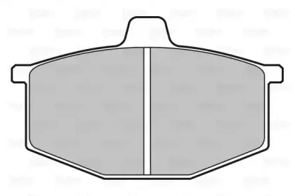 598076 VALEO Комплект тормозных колодок, дисковый тормоз