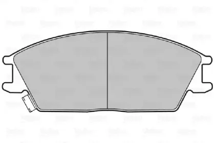 598052 VALEO Комплект тормозных колодок, дисковый тормоз