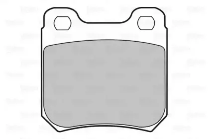 598183 VALEO Комплект тормозных колодок, дисковый тормоз