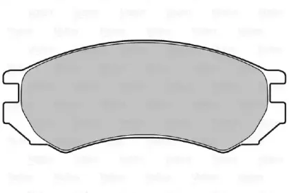 598024 VALEO Комплект тормозных колодок, дисковый тормоз