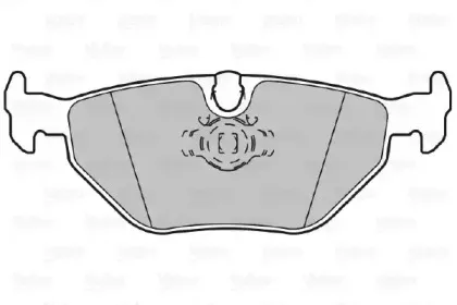 598311 VALEO Комплект тормозных колодок, дисковый тормоз