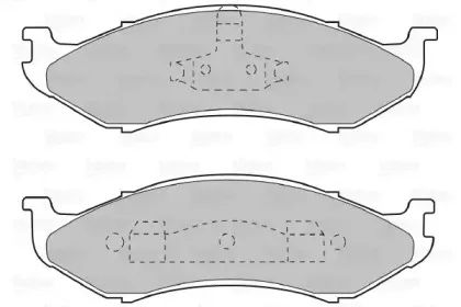 598491 VALEO Комплект тормозных колодок, дисковый тормоз