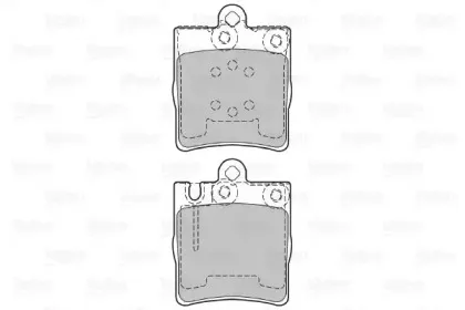 598447 VALEO Комплект тормозных колодок, дисковый тормоз