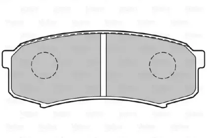 301777 VALEO Комплект тормозных колодок, дисковый тормоз
