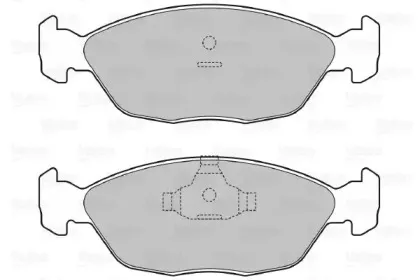 601277 VALEO Комплект тормозных колодок, дисковый тормоз