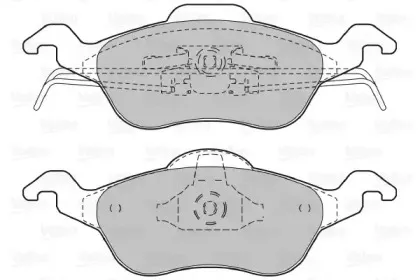 598317 VALEO Комплект тормозных колодок, дисковый тормоз