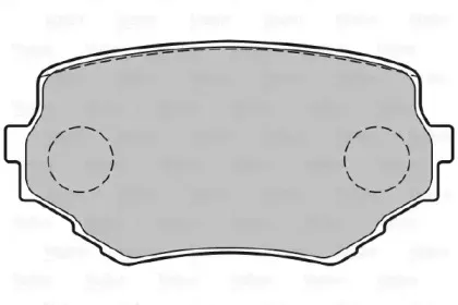 301534 VALEO Комплект тормозных колодок, дисковый тормоз