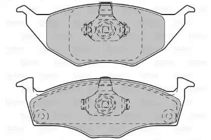 598735 VALEO Комплект тормозных колодок, дисковый тормоз