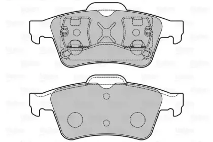 598472 VALEO Комплект тормозных колодок, дисковый тормоз