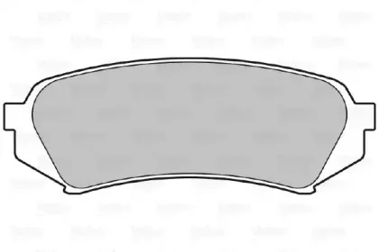 598865 VALEO Комплект тормозных колодок, дисковый тормоз